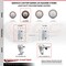 Service Caster 3.5 Inch Maroon Poly Swivel 3/4 Inch Square Stem Caster Set Total Lock Brake SCC SCC-SQTTL20S3514-PPUB-MRN-34-4 - alternate 3